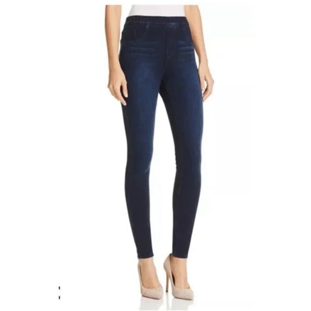 SPANX Jean-ish Ankle Leggings --Size LARGE (12-14)-- Dark Blue VGC!
